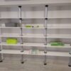 4 columnas de 2m de alto con 15 estantes de 85 x 35