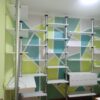 Biblioteca en L de 1,25m x 2,95m x 2,5m de alto